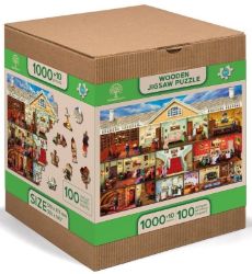 Wooden City Puzzle Viktoriánský dům 1010 dílků, dřevěné - Puzzle pro nejmenší Wooden City Puzzle Viktoriánský dům 1010 dílků, dřevěné