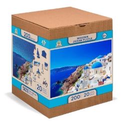 Wooden City Puzzle 2v1 Řecko - Santorini 200 dílků Wooden City Puzzle 2v1 Řecko - Santorini 200 dílků