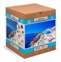 Wooden City Puzzle 2v1 Řecko - Santorini 200 dílků - Puzzle Wooden City Puzzle 2v1 Řecko - Santorini 200 dílků