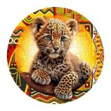 Dřevěné puzzle Malý roztomilý leopard 250 dílků Dřevěné puzzle Malý roztomilý leopard 250 dílků