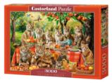 Castorland Puzzle Cat Family Reunion 3000 dílků - Puzzle Castorland Puzzle Cat Family Reunion 3000 dílků
