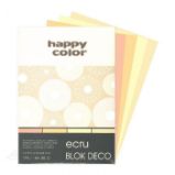 Blok s barevnými papíry A4 Deco 170 g - ecru odstíny Blok s barevnými papíry A4 Deco 170 g - ecru odstíny
