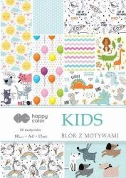 Blok se vzorovanými papíry A4 - Kids 80 g Blok se vzorovanými papíry A4 - Kids 80 g