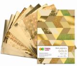 Blok se zlatými papíry 150-230 g Blok se zlatými papíry 150-230 g