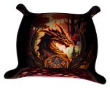 Dice tray - 22 x 22 cm - Red Dragon svítící ve tmě