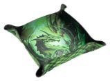 Dice tray - 22 x 22 cm - Green Dragon svítící ve tmě