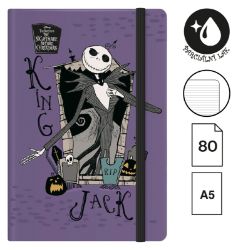 Zápisník s gumičkou Tim Burton 2, A5, 80 g, 80 listů, linkovaný, fialový - Bloky a zápisníky do školy Zápisník s gumičkou Tim Burton 2, A5, 80 g, 80 listů, linkovaný, fialový