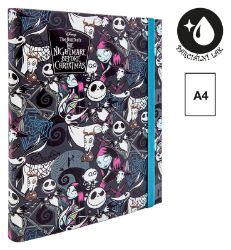 Školní box s gumičkou, Tim Burton 1, A4, černé