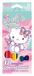 Pastelky trojhranné Hello Kitty, 12 barev Pastelky trojhranné Hello Kitty, 12 barev