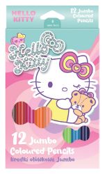 Pastelky trojhranné Jumbo Hello Kitty, 12 barev - Pastelky Pastelky trojhranné Jumbo Hello Kitty, 12 barev
