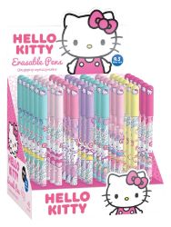 Hello Kitty propiska mazací s víčkem 0.7mm (mix) - Kuličková pera Gumovatelné pero Hello Kitty, s víčkem, modrá náplň