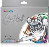Artist - skicovací fixy oboustranné 12 světlých barev Artist - skicovací fixy oboustranné 12 světlých barev