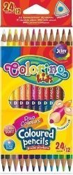 Colorino Pastelky trojhranné oboustranné 24 barev Colorino Pastelky trojhranné oboustranné 24 barev