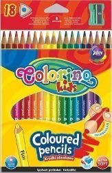 Colorino Pastelky trojhranné s ořezávátkem 18 barev - Pastelky Colorino Pastelky trojhranné s ořezávátkem 18 barev