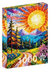 Puzzle Mozaikový východ slunce 1000 dílků