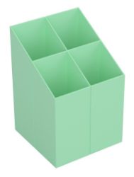 Ico Quadrate Stojánek na psací potřeby - pastelově zelený - Kancelářské potřeby Stojánek na psací potřeby ICO QUADRATE - pastelově zelený