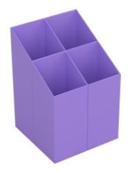Ico Quadrate Stojánek na psací potřeby - fialový - Kancelářské potřeby Stojánek na psací potřeby ICO QUADRATE - fialový