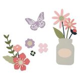 SIZZIX Thinlits vyřezávací kovové šablony - zahradní květy 17 ks SIZZIX Thinlits vyřezávací kovové šablony - zahradní květy 17 ks