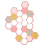 SIZZIX Thinlits vyřezávací kovové šablony - hexagony 2 ks - Výtvarné potřeby SIZZIX Thinlits vyřezávací kovové šablony - hexagony 2 ks