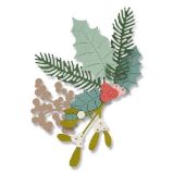 SIZZIX Thinlits vyřezávací kovové šablony - zimní listí 8 ks - Výtvarné potřeby SIZZIX Thinlits vyřezávací kovové šablony - zimní listí 8 ks