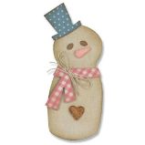 SIZZIX Bigz vyřezávací šablona - sněhulák - Výtvarné potřeby SIZZIX Bigz vyřezávací šablona - sněhulák