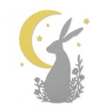 SIZZIX Thinlits vyřezávací kovové šablony - zajíc v noci 3 ks - Výtvarné potřeby SIZZIX Thinlits vyřezávací kovové šablony - zajíc v noci 3 ks