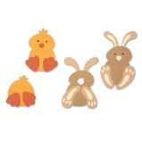 SIZZIX Bigz vyřezávací šablona - Zajíček a kuřátko - Výtvarné potřeby SIZZIX Bigz vyřezávací šablona - Zajíček a kuřátko