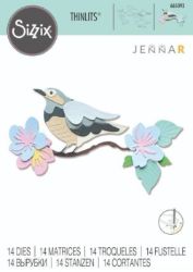 SIZZIX Vyřezávací kovové šablony Thinlits - Jarní ptáče 14 ks SIZZIX Vyřezávací kovové šablony Thinlits - Jarní ptáče 14 ks