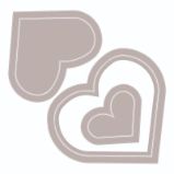 Sizzix Framelits Vyřezávací kovové šablony - Srdíčka 6 ks Sizzix Framelits Vyřezávací kovové šablony - Srdíčka 6 ks