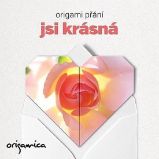 Origami přání - Jsi krásná - Pohlednice, přání Origami přání - Jsi krásná