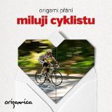 Origami přání - Miluji cyklistu - Pohlednice, přání Origami přání - Miluji cyklistu