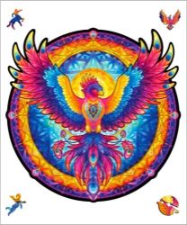 Dřevěné puzzle - Vesmírný Fénix