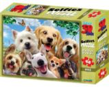 Puzzle 3D - Pes Selfie / 48 dílků - 3D a 4D puzzle Puzzle 3D - Pes Selfie / 48 dílků