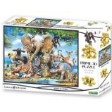 Puzzle 3D - Afrika úsměv 63 dílků Puzzle 3D - Afrika úsměv 63 dílků