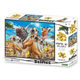 Puzzle 3D - Surikata Selfie / 48 dílků Puzzle 3D - Surikata Selfie / 48 dílků