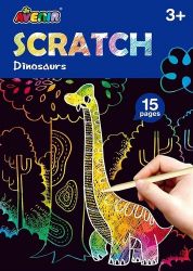 Avenir Škrabací kniha aktivit mini - Dinosauři - Kreativní sady a materiály Škrabací kniha aktivit mini Dinosauři