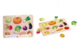Puzzle/Vkládačka deskové zelenina dřevo - Hračky Puzzle/Vkládačka deskové zelenina dřevo