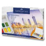 Akvarelové barvy Faber-Castell s paletkou - 12 barev Akvarelové barvy Faber-Castell s paletkou - 12 barev