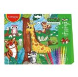 Keyroad Puzzle omalovánky 2v1 - Džungle Keyroad Puzzle omalovánky 2v1 - Džungle