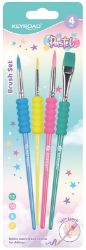 Sada štětců KEYROAD Pastel - 4 ks