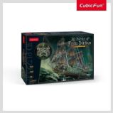 Puzzle 3D LED - Létající Holanďan 360 dílků Puzzle 3D LED - Létající Holanďan 360 dílků