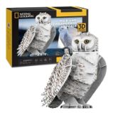 Puzzle 3D Sněžná sova 62 dílků Puzzle 3D Sněžná sova 62 dílků