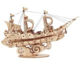 Puzzle 3D Plachetnice 118 dílků, dřevěné Puzzle 3D Plachetnice 118 dílků, dřevěné
