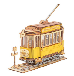Puzzle 3D Tramvaj 145 dílků, dřevěné