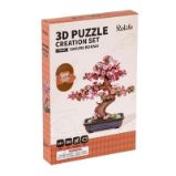 3D Dřevěná skládačka: Bonsaj sakura - Dřevěné stavebnice a hry 3D Dřevěná skládačka: Bonsaj sakura