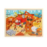 Puzzle Stavba, dřevěné Puzzle Stavba, dřevěné