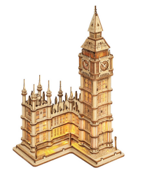 Puzzle 3D Big Ben/220 dílků, svítící, dř Puzzle 3D Big Ben/220 dílků, svítící, dř