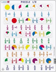 Puzzle MAXI - Počítání - zlomky/35 dílků - Dětské puzzle Puzzle MAXI - Počítání - zlomky/35 dílků