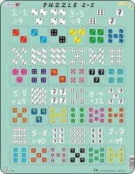Puzzle MAXI - Násobení s kostkami/24 dílků Puzzle MAXI - Násobení s kostkami/24 dílků