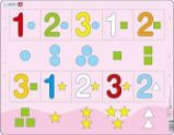 Puzzle MAXI - Čísla 1-3 s grafickými znaky/10 dílků - Puzzle pro nejmenší Puzzle MAXI - Čísla 1-3 s grafickými znaky/10 dílků
